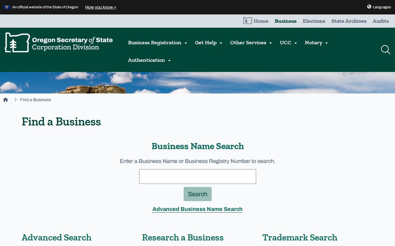 Jackson County residents directory Oregon business registry search gateway