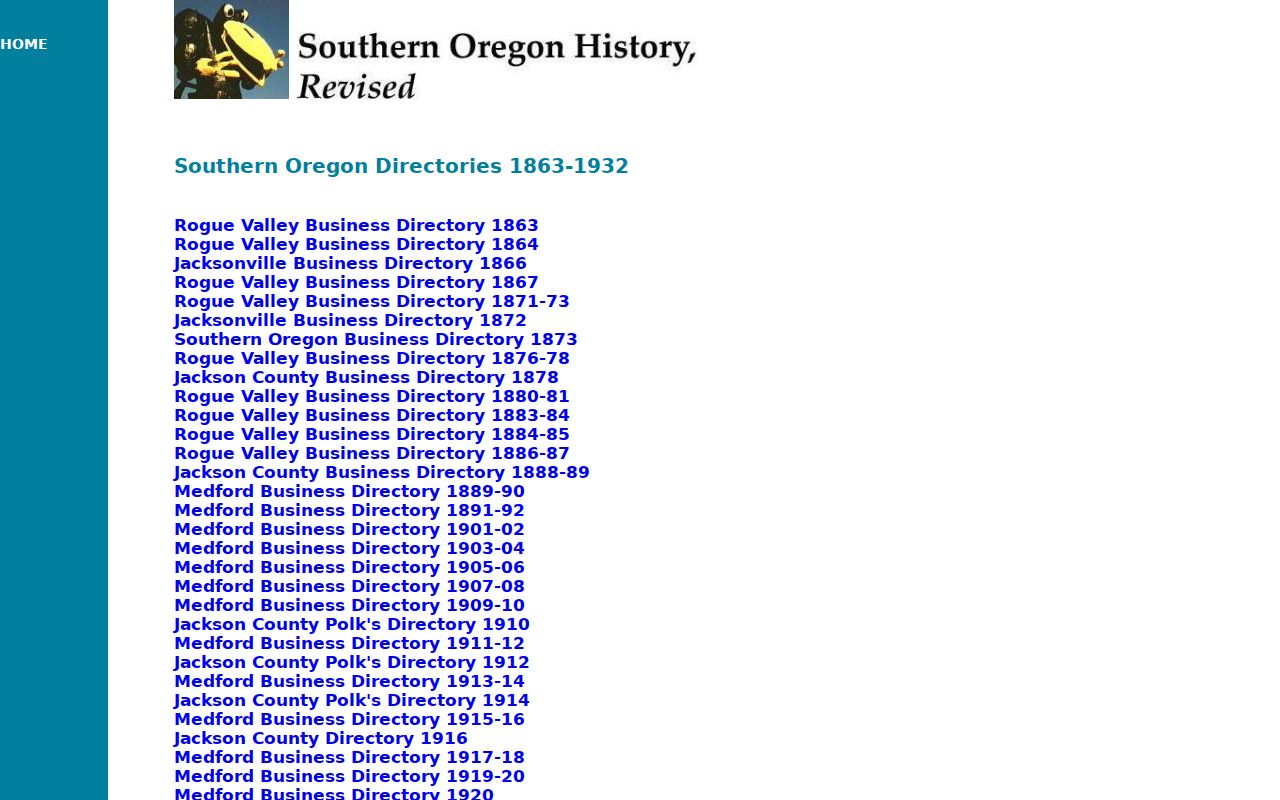 Jackson County previous residents directory runs for a historical household trail